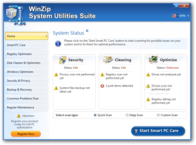 WinZip System Utilities Suite 3.19.1.6 instal the last version for ios